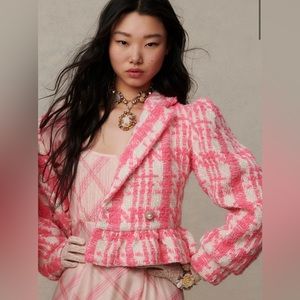 LoveShackFancy Braelynn Crop Jacket